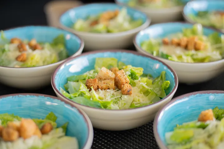 a bowl of food on a table
