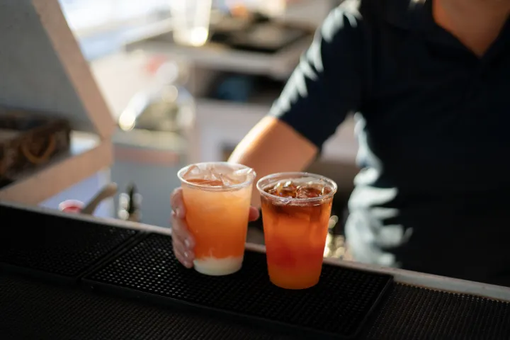 a cup of coffee on a table