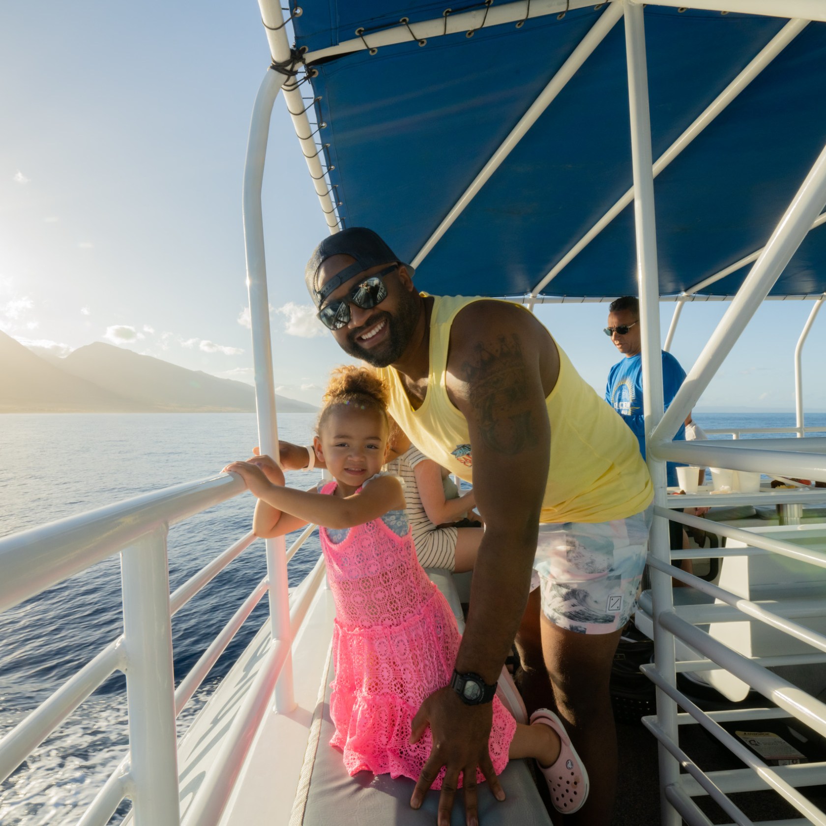a person standing in front of a boat