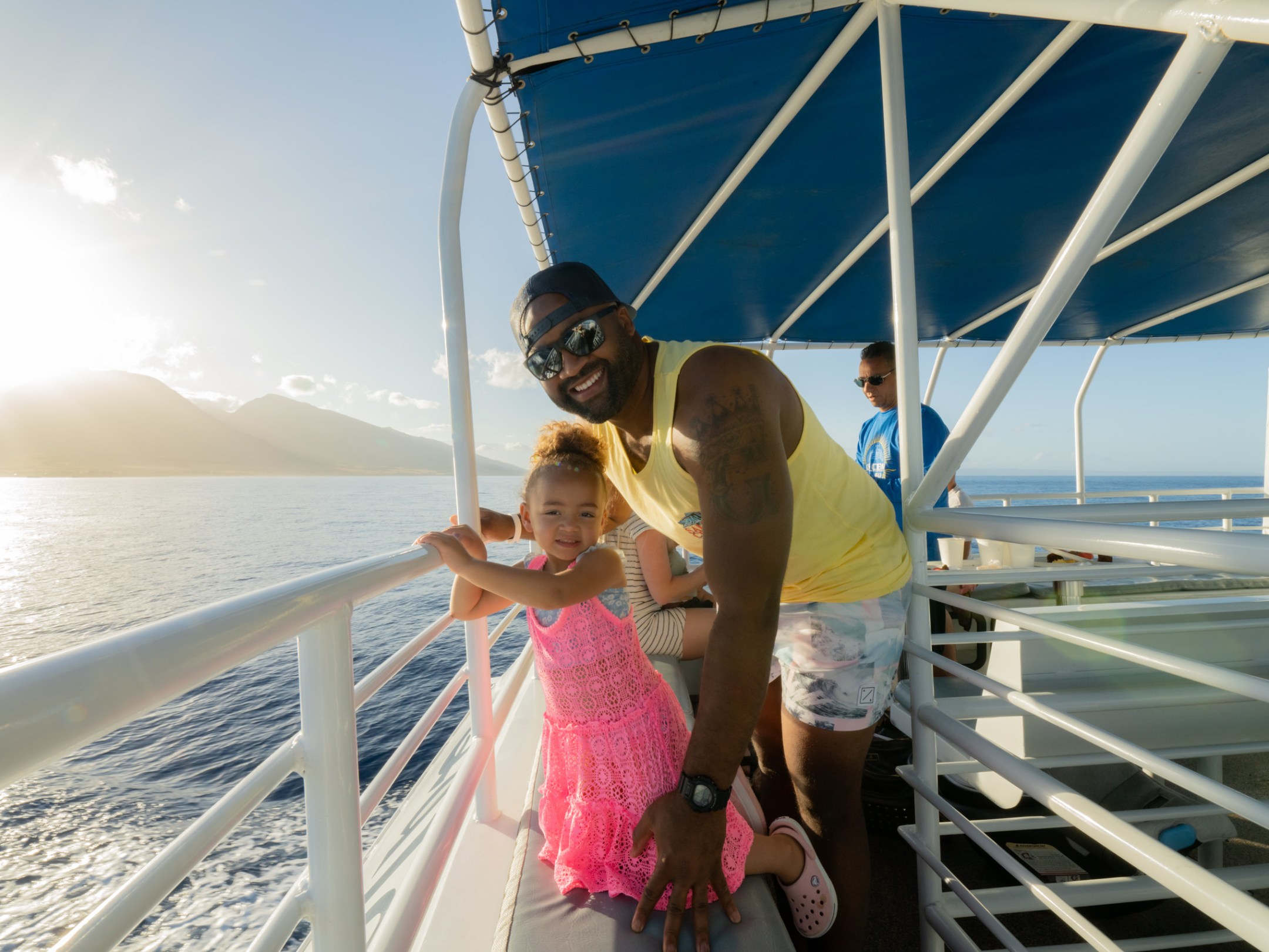 a person standing in front of a boat